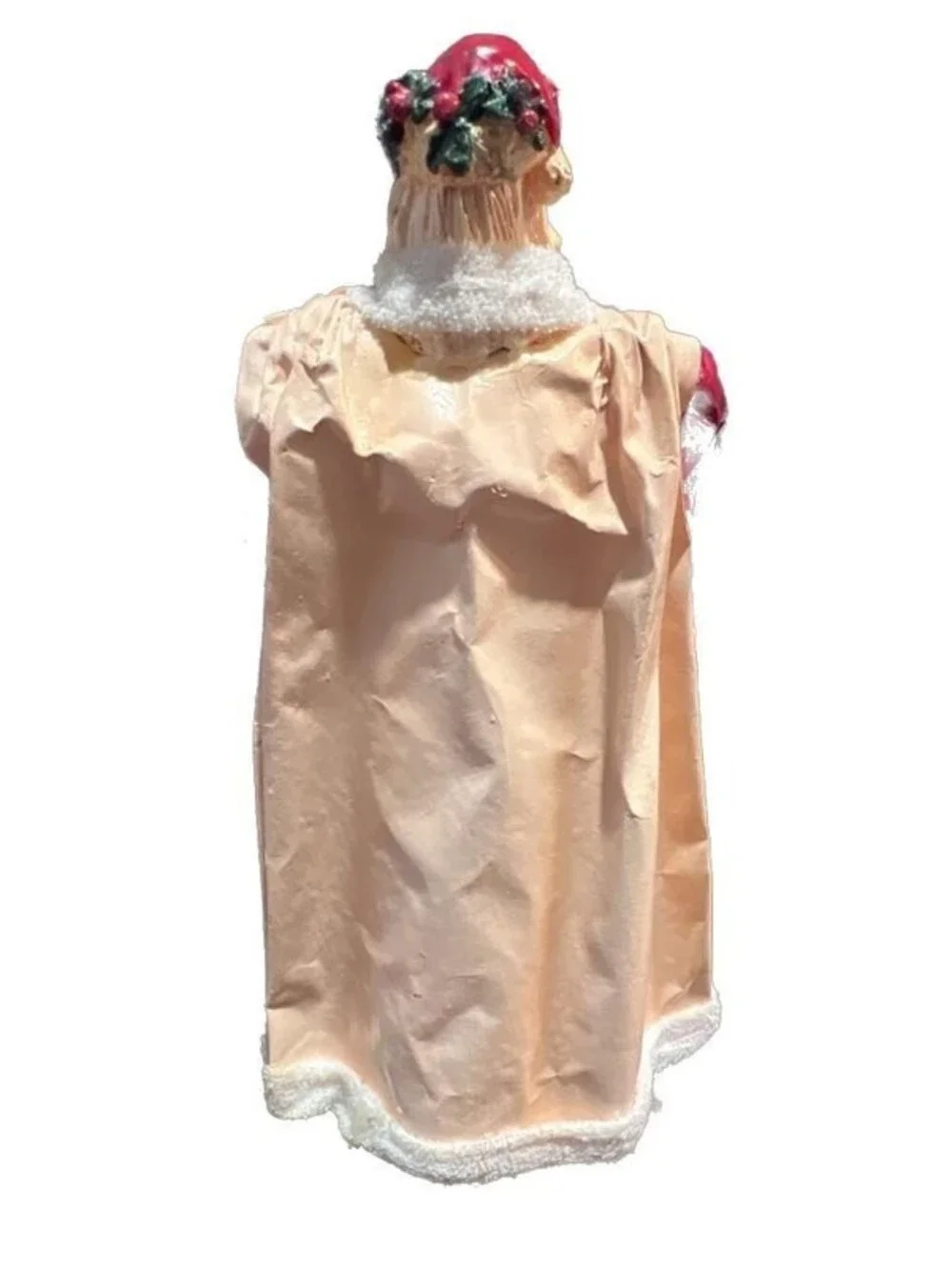 Vintage Silvestri Paper Mache Santa Tabletop Figurine or Tree Topper
